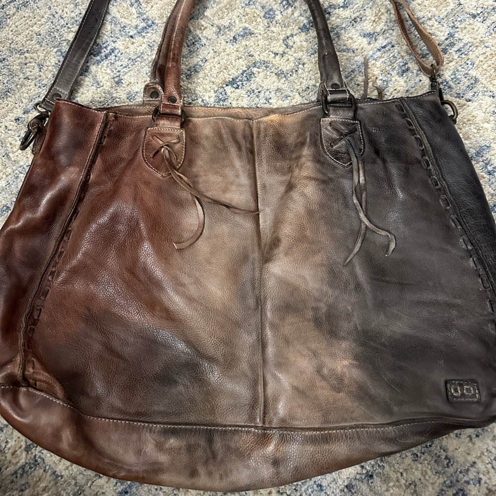 BEDSTU Women's Brown Leather Bag